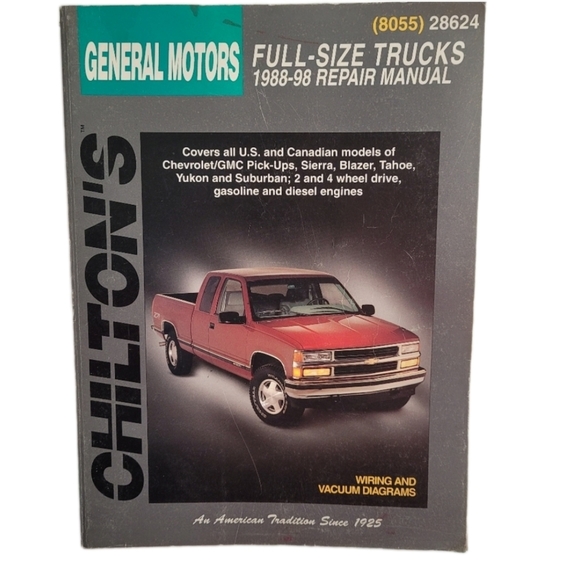 General Motors Full-Size Trucks 1988-98 Repair Manual. Chilton. - Picture 1 of 2